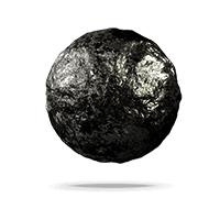 Spherical steel shot