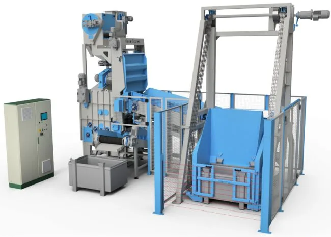 TZB drum rotor shot blasting machines