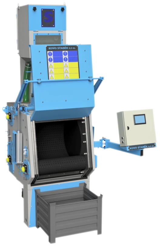 TZB rotary drum shot blasting machines