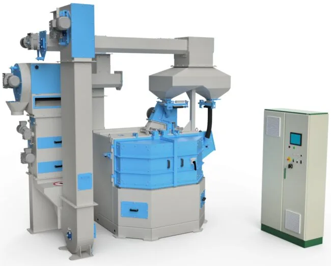 TZS table rotor shot blasting machine