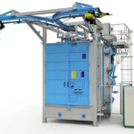 TZNZ suspension rotor shot blasting machines with a movable turbine block