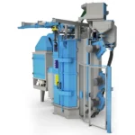 TZZS table-mounted rotor shot blasting machines with a movable turbine block