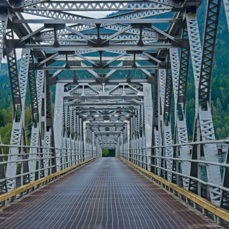 Ocelový most – mostní pole